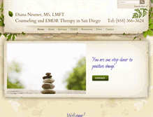 Tablet Screenshot of diananeunercounseling.com